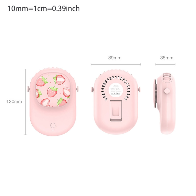 USB osobni ventilator za vrat sa super tihim ljetnim malim kućanskim aparatima u zatvorenom prostoru na otvorenom