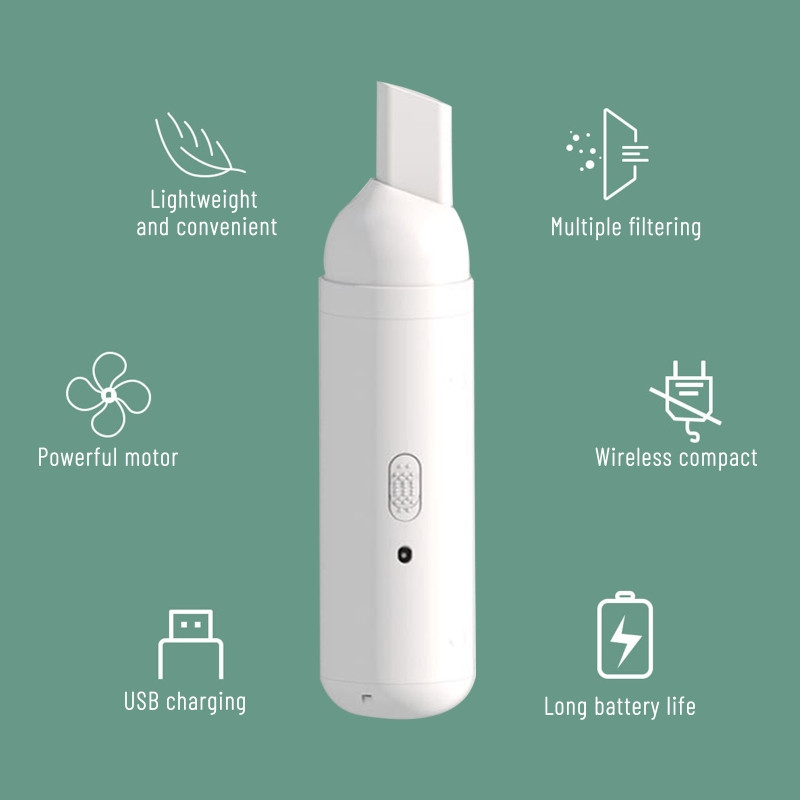 Aspirator multifuncțional, ușor, fără fir, cu zgomot redus, reîncărcabil