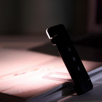 Επαναφορτιζόμενο φως βιβλίου USB Επαναφορτιζόμενο φως βιβλίου 3 επίπεδα φωτεινότητας και θερμοκρασίες πολλαπλών χρωμάτων Λάμπες ανάγνωσης LED για βιβλία