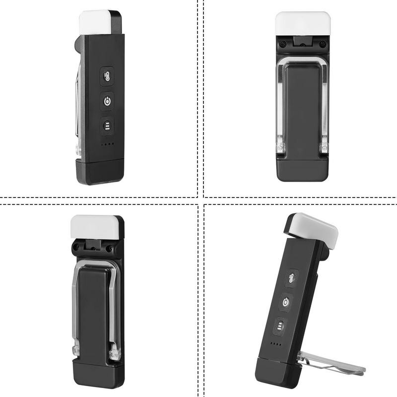 Įkraunama knygų lemputė USB įkraunama knygų lemputė 3 ryškumo lygiai ir kelių spalvų temperatūra LED skaitymo lempos knygoms