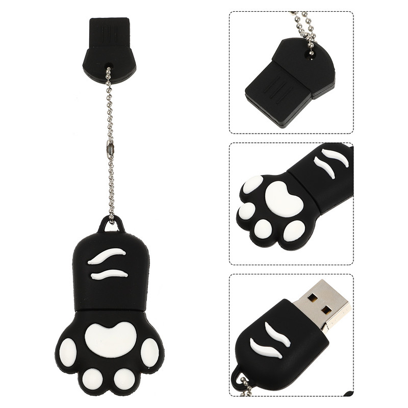 Flash Drive Thumb USB Memory Stick Disk Cat Paw Στυλό κινουμένων σχεδίων Τηλέφωνο Φωτογραφικές μονάδες Φορητός υπολογιστής