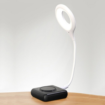 Επιτραπέζιο φωτιστικό LED Φωνητικός έλεγχος Φορητό φωτιστικό νυκτός Ελεύθερα αναδιπλούμενο Επιτραπέζιο φωτιστικό USB Δαχτυλίδι LED