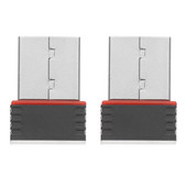 2PCS Mini WiFi adapteris Pārnēsājams USB Wifi uztvērējs Bezvadu tīkla kartes adapteris 150M USB WiFi tīkla karte Studio kopmītņu mājām