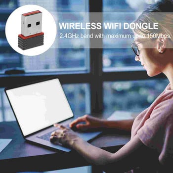 2PCS Mini WiFi Adapter Φορητοί δέκτες USB Wifi Ασύρματος προσαρμογέας κάρτας δικτύου 150M USB WiFi Κάρτα δικτύου για Studio Dorm Home