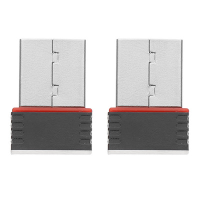 2 DB Mini WiFi adapter Hordozható USB Wifi vevő Vezeték nélküli hálózati kártya adapter 150M USB WiFi hálózati kártya stúdió kollégiumi otthonhoz