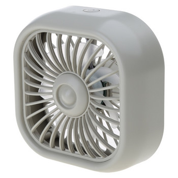 H7EC Автомобилен вентилационен отвор USB вентилатор Автоматичен вентилатор за охлаждане с цветна LED светлина 3 скорости Силен вятър