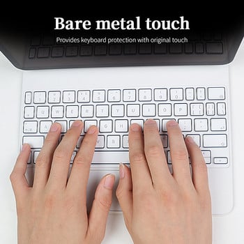 Магическа кожа на клавиатурата за ipad pro 12.9 11 инча защитно фолио за капак за Air 4 5/6th 2022 2021 US TPU водоустойчива бяла рамка