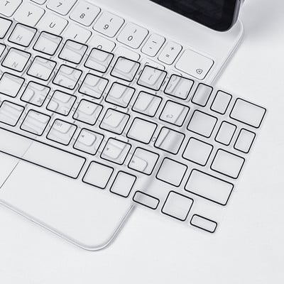 Čarobna maska tipkovnice za iPad pro 12.9 11 inča Zaštitna folija za Air 4 5/6th 2022 2021 američki TPU vodootporan bijeli okvir