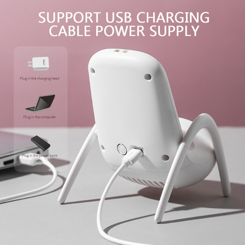 USB-laetavad miniventilaatorid käeshoitavad ventilaatorid koos alusega Summer Outdoor kaasaskantav käsiventilaator koos telefonihoidikuga jahutusventilaatoriga