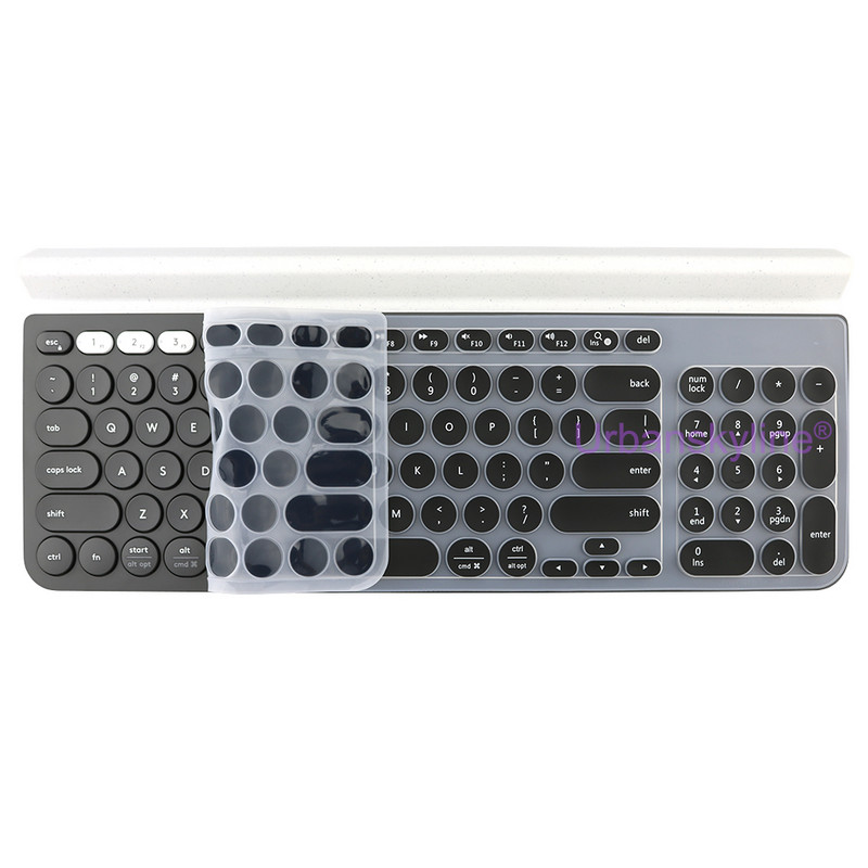 K780 tipkovnica za Logitech K780 Wireless Bluetooth Protector Skin Case Film Silikonska TPU maska za Logi Clear Black Pink