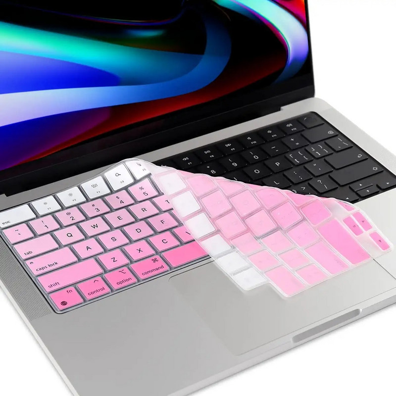 Poklopac tipkovnice za MacBook Pro14 16 inča 2021 A2442 A2485 Air M2 13,6 inča M2 2022 A2681Alicon Cover Vodootporna američka verzija