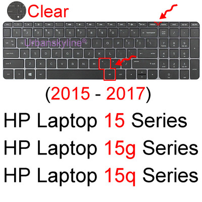 skirtas HP nešiojamojo kompiuterio 15 klaviatūros dangtelis 15,6 colio serija Essential 15d 15t 15g 15q 15s 15z silikoninis apsauginis odos dėklas TPU priedai