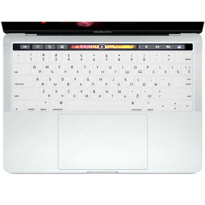 JAV Rusijos Rusija, skirta MacBook Pro Touch Bar 13 15 2019 2018 2017 A2159 A1989 A1990 A1706 A1707 nešiojamojo kompiuterio klaviatūros dangtelis