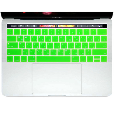 JAV Rusijos Rusija, skirta MacBook Pro Touch Bar 13 15 2019 2018 2017 A2159 A1989 A1990 A1706 A1707 nešiojamojo kompiuterio klaviatūros dangtelis