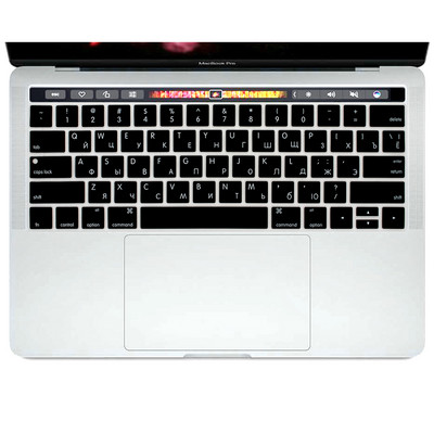 JAV Rusijos Rusija, skirta MacBook Pro Touch Bar 13 15 2019 2018 2017 A2159 A1989 A1990 A1706 A1707 nešiojamojo kompiuterio klaviatūros dangtelis