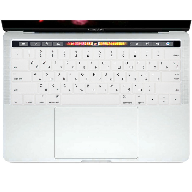 JAV Rusijos Rusija, skirta MacBook Pro Touch Bar 13 15 2019 2018 2017 A2159 A1989 A1990 A1706 A1707 nešiojamojo kompiuterio klaviatūros dangtelis