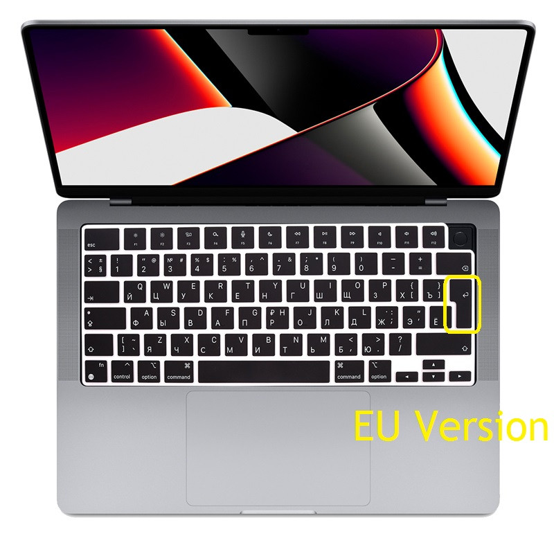 Krievu klēpjdatora apvalks Macbook Air 13 2022 M2 A2681 Krievijas ASV ES tastatūras vāciņš Silīcijs Macbook Air 2022 M2 A2681 ādai