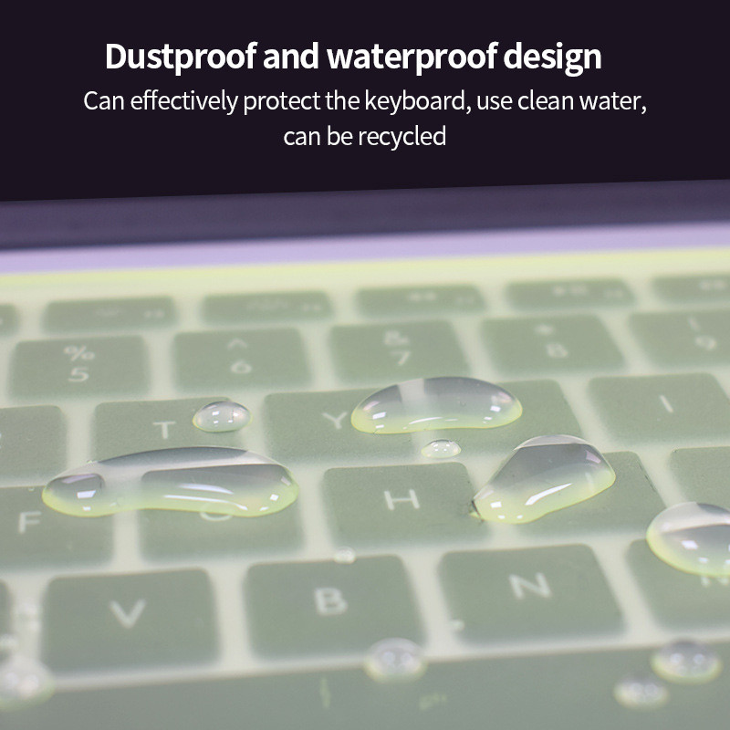 Protector universal pentru capacul tastaturii laptopului 12-17 inchi, impermeabil, rezistent la praf, din silicon, folie protectoare pentru tastatura computerului.