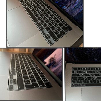 Αυτοκόλλητο για MacBook Air 13.6 M2 chip 2022 Keybaord cvoer A2681 A2442 A2485 Μαλακό πληκτρολόγιο σιλικόνης, ανθεκτικό στη σκόνη, πληκτρολόγιο φορητού υπολογιστή