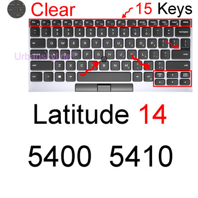 Poklopac tipkovnice za Dell Latitude E5450 E5470 E5480 E5490 E7450 E7470 E7490 14 Laptop Silikonski zaštitnik Skin Case Dodaci