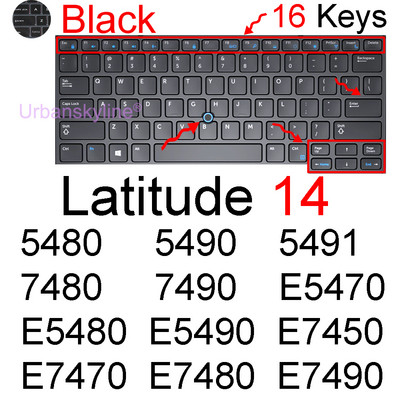 Poklopac tipkovnice za Dell Latitude E5450 E5470 E5480 E5490 E7450 E7470 E7490 14 Laptop Silikonski zaštitnik Skin Case Dodaci