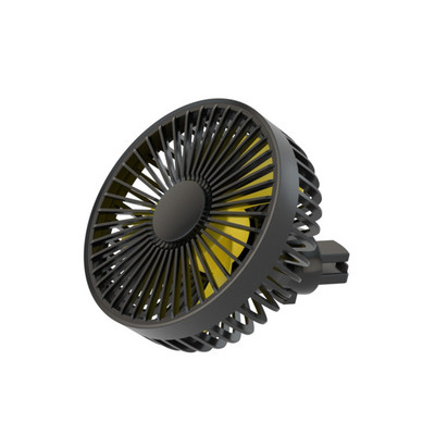 Automobilio ventiliatorius USB ventiliatorius su 3 vėjo greičiais 360° besisukantis spaustuko ventiliatorius, skirtas transporto priemonės oro cirkuliacijai Automobilių visureigių kempingo aušinimas 3XUE