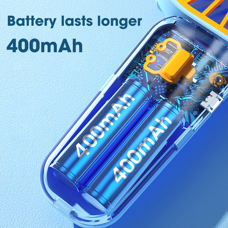 Mini ventilator portabil portabil de vară Ventilatoare de încărcare USB silențioase Ventilator de răcire cu 3 viteze cu suport pentru telefon pentru studenți la biroul acasă