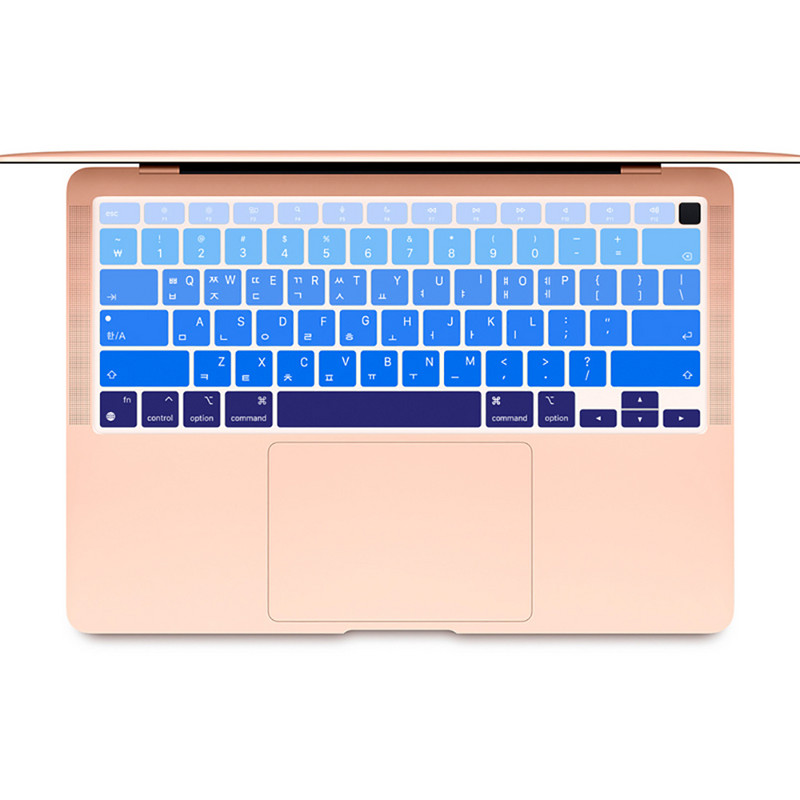 Korejski izgled Poklopac za tipkovnicu prijenosnog računala Vodootporan za MacBook Air 13 inča M1chip A2337(2020) Mekana silikonska tipkovnica u boji Skin