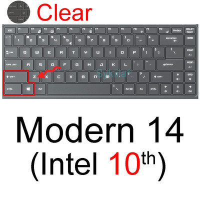 Poklopac tipkovnice za MSI Modern 15 Modern 14 PS63 PS42 14A 14B 15A Silikonski zaštitnik Skin Case Dodaci za prijenosna računala B12M A10M B4MW