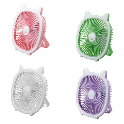 40GE Φορητός ανεμιστήρας USB Night Light 3Speed USB Επαναφορτιζόμενος ανεμιστήρας και φως για κάμπινγκ, πεζοπορία, πικνίκ, χρήση γραφείου και μελέτη
