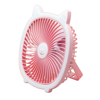 Ventilator USB portabil 40GE Lumină de noapte Ventilator USB reîncărcabil cu 3 viteze și lumină pentru camping, drumeții, picnicuri, utilizare la birou și studiu