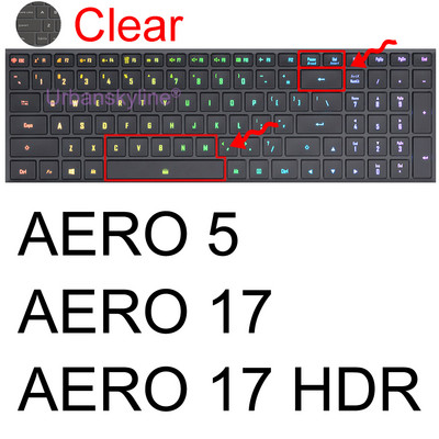 Aero poklopac tipkovnice za Gigabyte Aorus 5 7 15G 15P 17G 17X Aero 15 17 HDR 15W 15X G5 G7 A7 zaštitnik za igranje, kožna torbica za prijenosno računalo