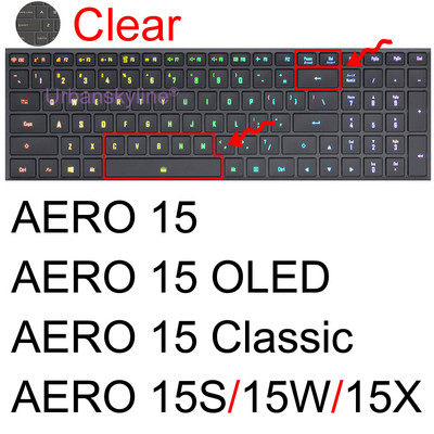 Aero poklopac tipkovnice za Gigabyte Aorus 5 7 15G 15P 17G 17X Aero 15 17 HDR 15W 15X G5 G7 A7 zaštitnik za igranje, kožna torbica za prijenosno računalo