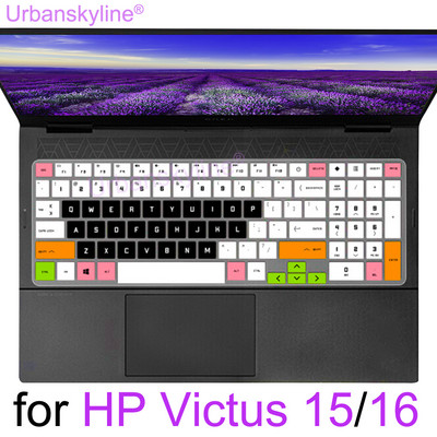 Billentyűzet burkolat a HP Victus 15 16 15,6 16,1 hüvelykes 15t 15z 16-d Gaming Laptop Protector bőrtokhoz Szilikon Tartozék TPU 2022