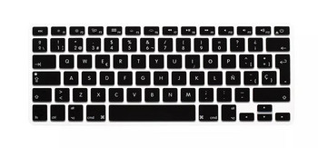 Нов силиконов калъф за клавиатура с испански букви за Macbook Air Pro Retina 13 15 17 Протектор за Mac book клавиатура Испански Испания ЕС
