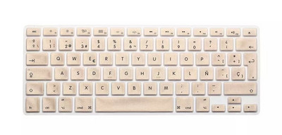 Naujas silikoninis ispaniškas raidžių klaviatūros dangtelis skirtas Macbook Air Pro Retina 13 15 17 Protector for Mac book klaviatūrai Ispanija Ispanija EU