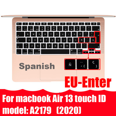 Su ispaniška klaviatūros dangtelio apsauga, skirta Macbook Air13 A2337A2179 skirta Macbook Pro13 A2338A2289 A2159 klaviatūros apsauginė plėvelė