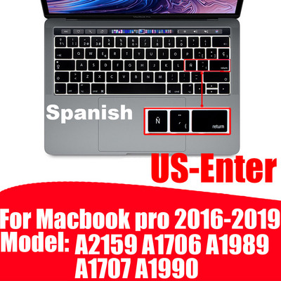 Su ispaniška klaviatūros dangtelio apsauga, skirta Macbook Air13 A2337A2179 skirta Macbook Pro13 A2338A2289 A2159 klaviatūros apsauginė plėvelė
