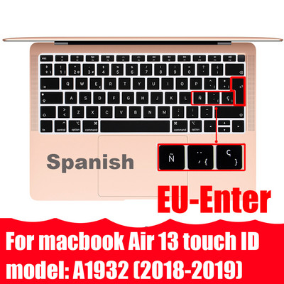 Su ispaniška klaviatūros dangtelio apsauga, skirta Macbook Air13 A2337A2179 skirta Macbook Pro13 A2338A2289 A2159 klaviatūros apsauginė plėvelė