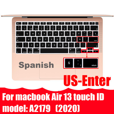 Su ispaniška klaviatūros dangtelio apsauga, skirta Macbook Air13 A2337A2179 skirta Macbook Pro13 A2338A2289 A2159 klaviatūros apsauginė plėvelė
