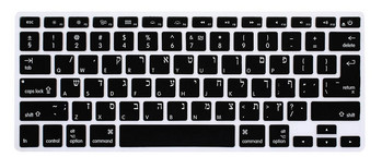 Универсална иврит клавиатура Cover за Macbook Air 13 A1466 Pro Retina 13 15 CD ROM A1278 A1398 Иврит EU US силиконова кожа на клавиатурата