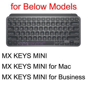 за MX KEYS MINI Калъф за клавиатура за Logitech MX KEYS MINI за Mac Business Protector Skin Case Силиконов аксесоар TPU 2021