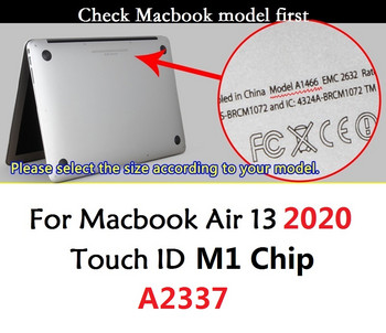 Προστατευτικό πληκτρολογίου διάταξης ΕΕ για Macbook Air 13 2020 M1 Chip A2337 Κάλυμμα πληκτρολογίου Silicon For Macbook Air M1 Chip A2337