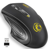 USB bežični miš 2000DPI USB 2.0 prijemnik optički računalni miš 2.4GHz ergonomski miševi za prijenosno računalo zvuk tihi miš