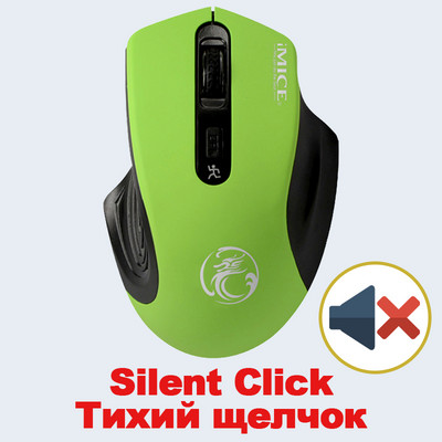USB bežični miš 2000DPI USB 2.0 prijemnik optički računalni miš 2.4GHz ergonomski miševi za prijenosno računalo zvuk tihi miš