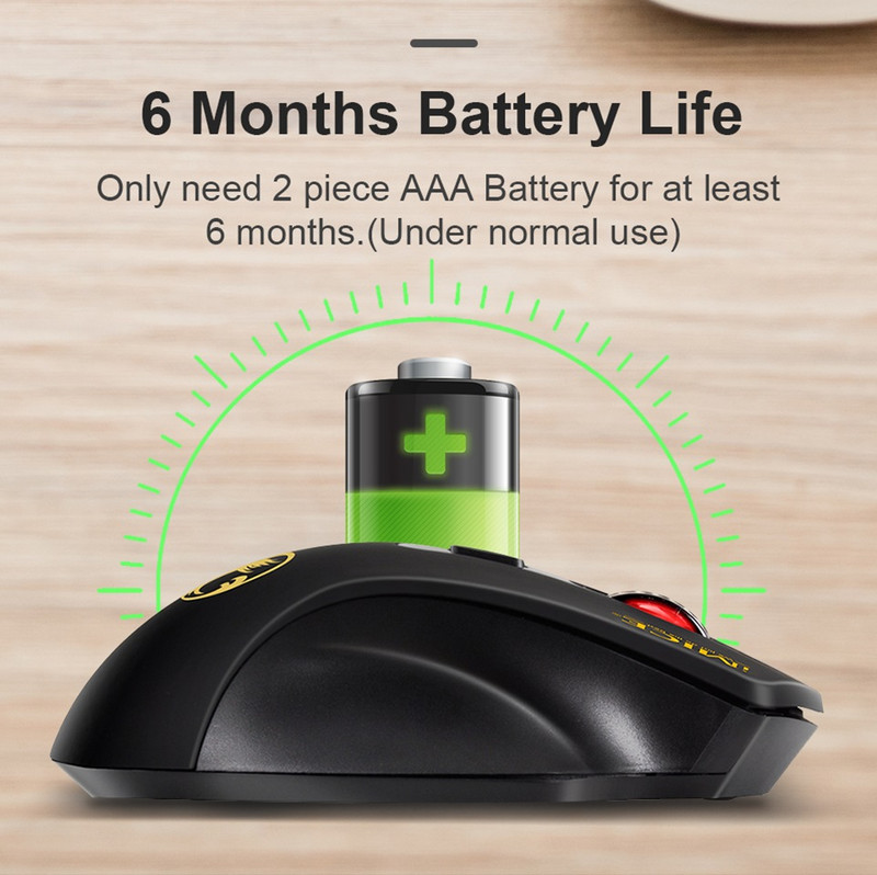 USB bežični miš 2000DPI USB 2.0 prijemnik optički računalni miš 2.4GHz ergonomski miševi za prijenosno računalo zvuk tihi miš