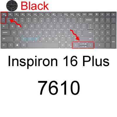 Poklopac tipkovnice za Dell Inspiron 16 Plus 17 5620 5625 7620 2 u 1 7610 7706 7773 7779 7786 7791 Silikonska zaštitna maska za kožu