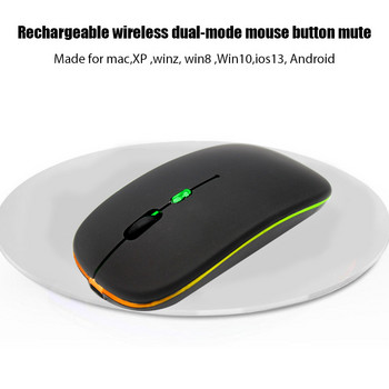 Pc Gamer Ασύρματο Bluetooth Αθόρυβο ποντίκι 4000 DPI για υπολογιστή MacBook Tablet Φορητός υπολογιστής Ποντίκια Slim Quiet 2.4G ασύρματο ποντίκι
