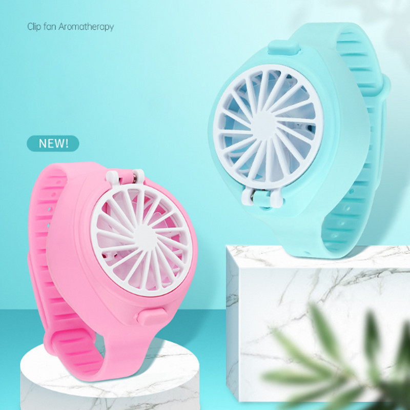 Ventiliatorius Laikrodis Rankinis mažas ventiliatorius Mažas buitinis prietaisas Oro kondicionierius Ventiliatorius Mini Elektrinis Ventiliatorius Lazy Ventiliatorius 800mah talpos USB įkrovimas
