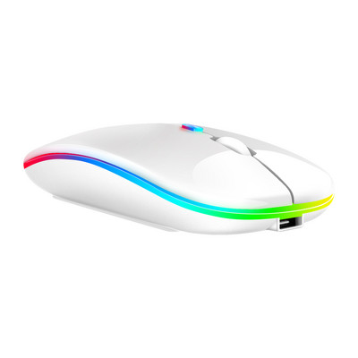 TCJJ Bluetooth bežični miš s USB punjivim RGB mišem za računalo Laptop PC Macbook Gaming Mouse Gamer 2.4GHz